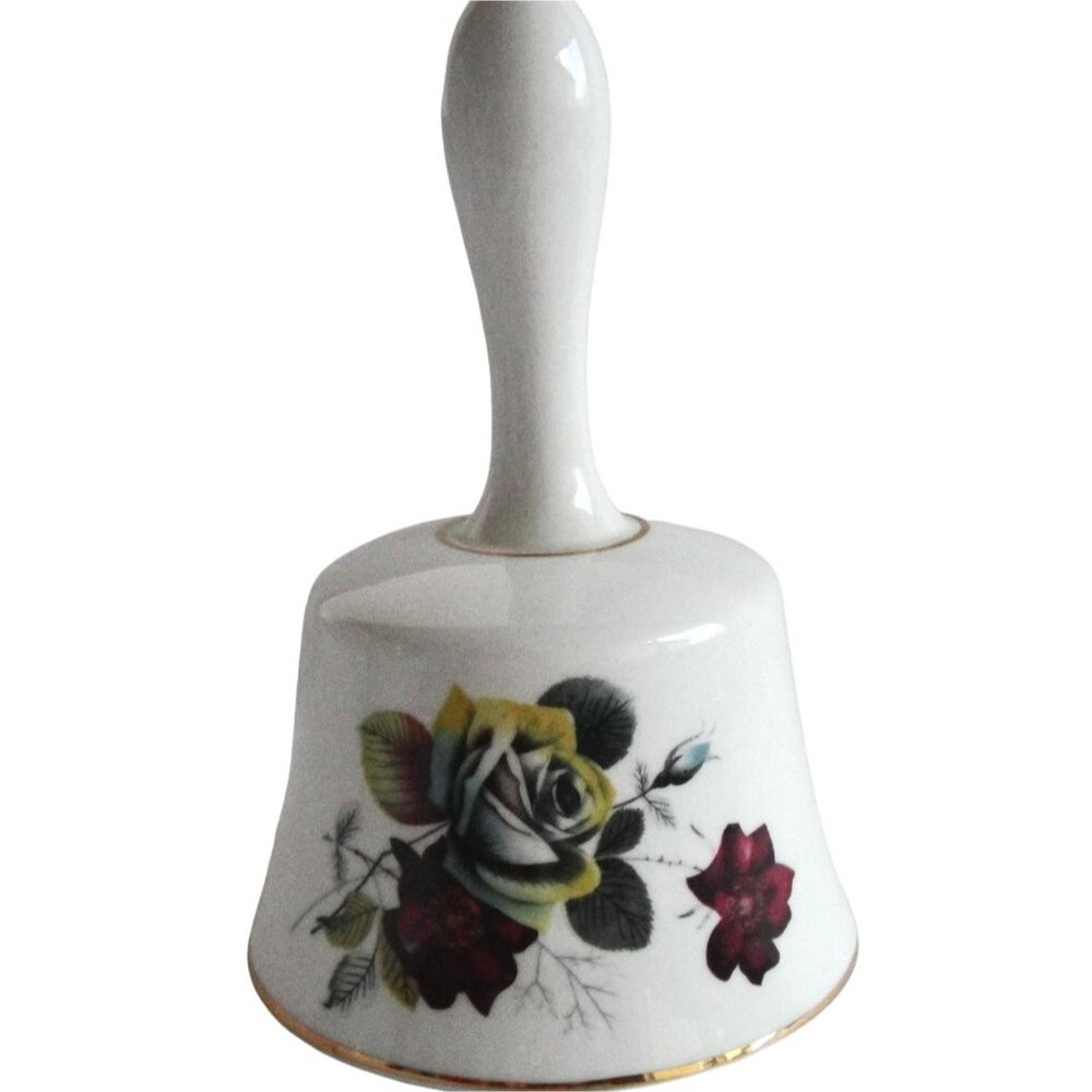 Vintage Hammersley & Co Bone China England Large Bell Vivid Color Flowers‎